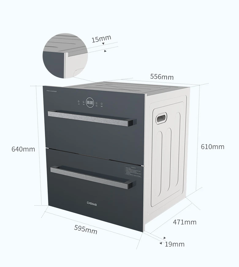 Product Dimension Drawing of Dish Sterilizer Machine Product Dimension Drawing of Dish Sterilizer Machine